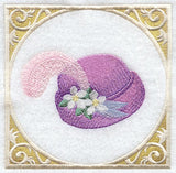 Victorian Plumed Hat with Frame