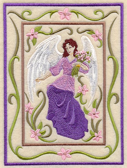 Victorian Angel with Flowers