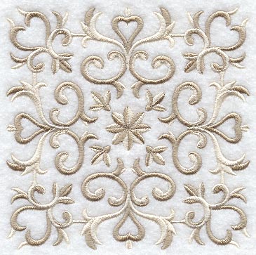 Victorian Scrollwork Square
