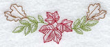 Autumn Leaves Spray (Redwork)