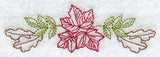Autumn Leaves Arch (Redwork)