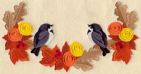 Autumn Chickadees Rectangle