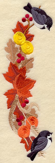 Autumn Chickadees Spray - Lg