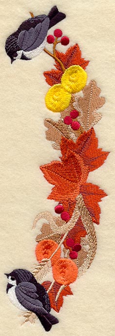 Autumn Chickadees Spray - Lg (Mirror)