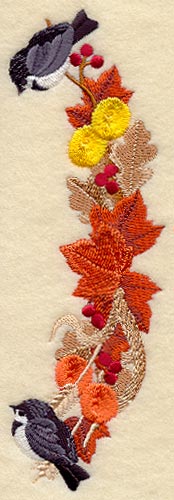 Autumn Chickadees Spray - Lg (Mirror)