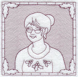 Mrs. Claus Square (Trapunto)