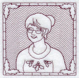 Mrs. Claus Square (Trapunto)