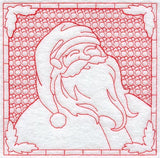 Santa Claus Square (Trapunto)
