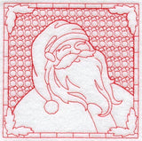 Santa Claus Square (Trapunto)