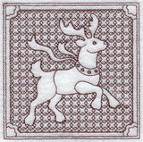 Reindeer Square (Trapunto)