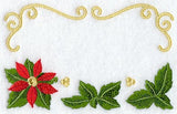 Poinsettia and Swirls (Cardstock)