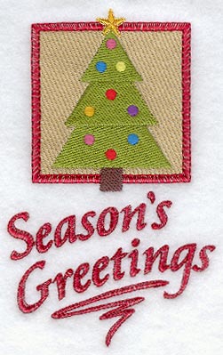 Season's Greetings and Tree (Cardstock)