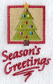 Season's Greetings and Tree (Cardstock)