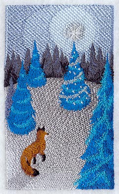 Fox and Christmas Tree (Cardstock)