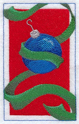 Christmas Bulb and Ribbon (Cardstock)