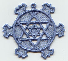 Star of David Snowflake Ornament (Lace)