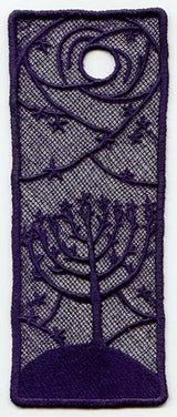 Menorah Tree Bookmark (Lace)