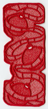 Christmas Ornament Bookmark (Lace)