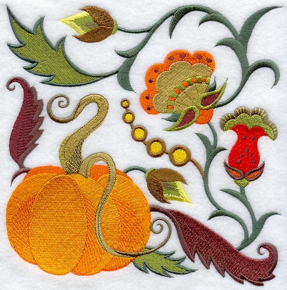 Jacobean Pumpkin Square