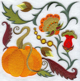 Jacobean Pumpkin Square