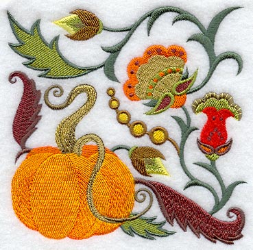 Jacobean Pumpkin Square