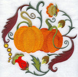 Jacobean Pumpkin Circle