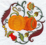 Jacobean Pumpkin Circle