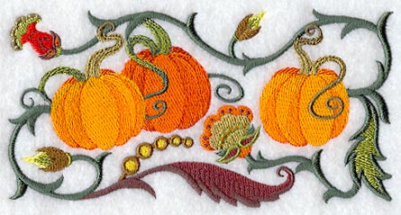 Jacobean Pumpkin Rectangle