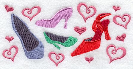 Shoes and Hearts Rectangle