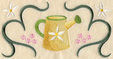 Flowers and Watering Can Rectangle
