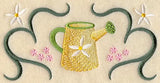 Flowers and Watering Can Rectangle