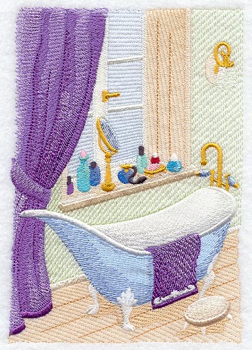 French Boutique Bath Scene 1