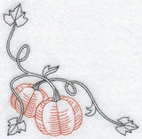 Pumpkin Corner (Redwork)