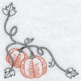 Pumpkin Corner (Redwork)