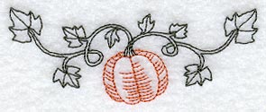 Pumpkin Spray (Redwork)