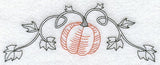 Pumpkin Arch (Redwork)