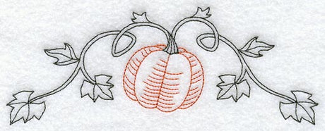 Pumpkin Arch (Redwork)