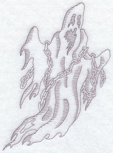 Horace in Chains (Redwork)