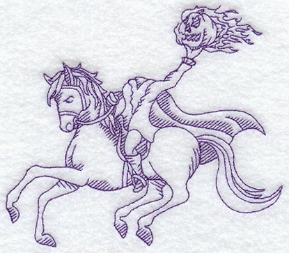 Headless Horseman (Redwork)