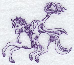 Headless Horseman (Redwork)