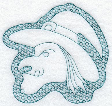 Witch Profile (Trapunto)