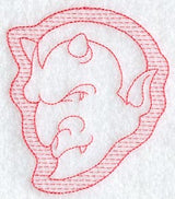 Devil Profile (Trapunto)
