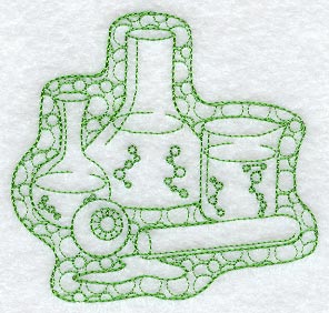 Laboratory Beakers (Trapunto)