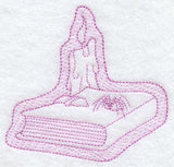 Spell Book with Spider and Candle (Trapunto)