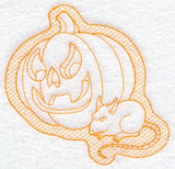 Jack-o-Lantern and Rat (Trapunto)