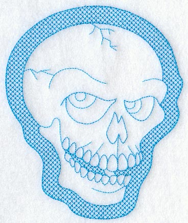 Laughing Skull (Trapunto)