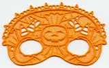Candy Corn and Pumpkin Mask - Large (Lace)