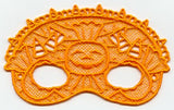Candy Corn and Pumpkin Mask - Large (Lace)