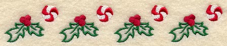 Candy Cane Christmas Border
