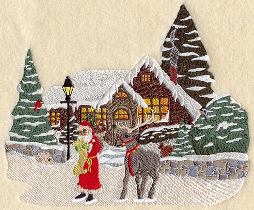 Santa at the Christmas Cottage